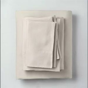 Casa Luna King 100% Linen Solid Sheet Set Natural